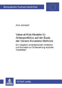 Book Cover for Value-at-Risk-Modelle Fur Aktienportfolios Auf Der Basis Der Varianz-Kovarianz-Methode by Arne Jockusch