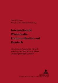 Book Cover for Internationale Wirtschaftskommunikation Auf Deutsch by MarjaLeena Piitulainen, Ewald Reuter
