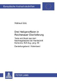 Book Cover for Drei Heiligenoffizien in Reichenauer Uberlieferung by Waltraud Götz