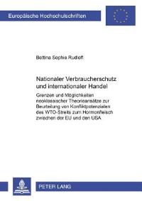 Book Cover for Nationaler Verbraucherschutz Und Internationaler Handel by Bettina Sophie Rudloff