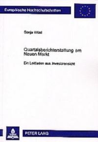 Book Cover for Quartalsberichterstattung Am Neuen Markt by Sonja Wüst