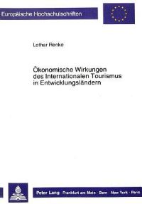 Book Cover for Okonomische Wirkungen Des Internationalen Tourismus in Entwicklungslandern by Lothar Renke