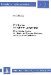 Book Cover for Emotionen Im Hoheren Lebensalter by Irene Fischer