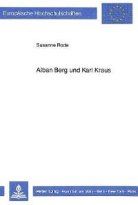 Book Cover for Alban Berg Und Karl Kraus by Susanne Rode