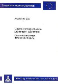 Book Cover for Umweltvertraglichkeitsprufung Im Warentest by Anja GrotheSenf