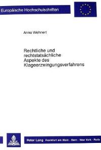 Book Cover for Rechtliche Und Rechtstatsachliche Aspekte Des Klageerzwingungsverfahrens by Anne Wehnert