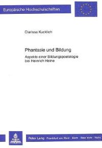 Book Cover for Phantasie Und Bildung by Clarissa Kucklich