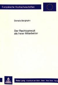 Book Cover for Der Rechtsanwalt Als Freier Mitarbeiter by Donata Berghahn