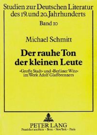 Book Cover for Der Rauhe Ton Der Kleinen Leute by Michael Schmitt