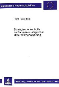 Book Cover for Strategische Kontrolle Im Rahmen Strategischer Unternehmensfuhrung by Frank Hasselberg