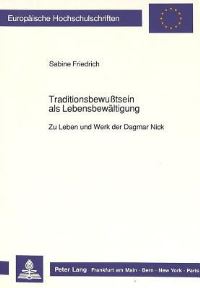 Book Cover for Traditionsbewußtsein Als Lebensbewaltigung by Sabine Friedrich