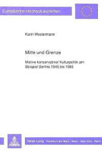 Book Cover for Mitte Und Grenze by Karin Westermann