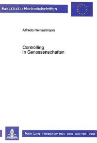 Book Cover for Controlling in Genossenschaften by Alfredo Heinzelmann