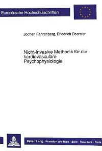 Book Cover for Nicht-Invasive Methodik Fur Die Kardiovasculare Psychophysiologie by Friedrich Foerster, Jochen Fahrenberg