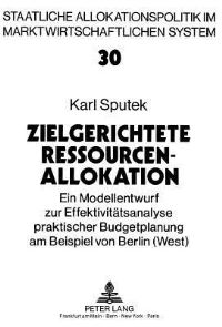 Book Cover for Zielgerichtete Ressourcenallokation by Karl Sputek
