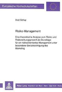 Book Cover for Risiko-Management by Axel Schuy