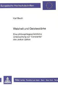 Book Cover for Weisheit Und Geistesstarke by Karl Beuth