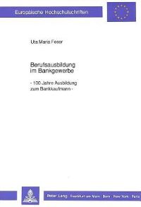 Book Cover for Berufsausbildung Im Bankgewerbe by Uta Maria Feser
