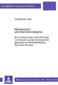 Book Cover for Wechselrecht Und Abstraktionsdogma by Jörg Michael Lang
