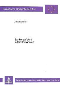 Book Cover for Bankenaufsicht in Großbritannien by Jutta Grundler