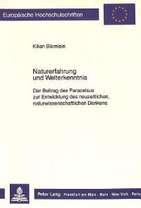 Book Cover for Naturerfahrung Und Welterkenntnis by Kilian Blümlein