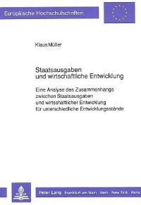Book Cover for Staatsausgaben Und Wirtschaftliche Entwicklung by Klaus Müller