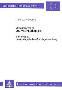 Book Cover for Musikpraferenz Und Musikpadagogik by Maria Luise Schulten