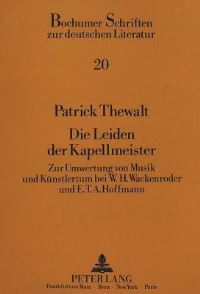 Book Cover for Die Leiden Der Kapellmeister by Patrick Thewalt