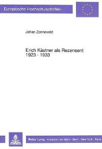 Book Cover for Erich Kastner Als Rezensent 1923 - 1933 by Johan Zonneveld