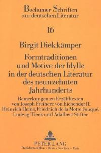Book Cover for Formtraditionen Und Motive Der Idylle in Der Deutschen Literatur Des Neunzehnten Jahrhunderts by Birgit Diekkämper