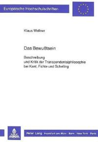 Book Cover for Das Bewußtsein by Klaus Wellner