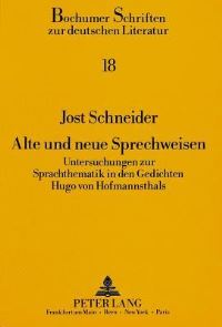 Book Cover for Alte Und Neue Sprechweisen by Jost Schneider