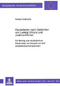 Book Cover for Klavierlieder Nach Gedichten Von Ludwig Uhland Und Justinus Kerner by Andrea Hartmann