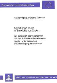 Book Cover for Agrarfinanzierung in Entwicklungslandern by 