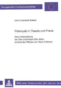Book Cover for Filmmusik in Theorie Und Praxis by Ulrich Eberhard Siebert