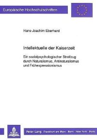 Book Cover for Intellektuelle Der Kaiserzeit by HansJoachim Eberhard