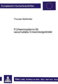 Book Cover for Fruhwarnsysteme Fur Verschuldete Entwicklungslander by Thorsten Mehltretter