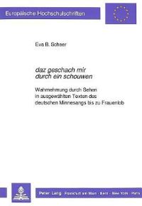 Book Cover for Daz Geschach Mir Durch Ein Schouwen by Eva B Scheer