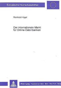 Book Cover for Der Internationale Markt Fur Online-Datenbanken by Reinhold Hügel