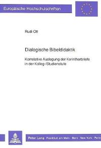 Book Cover for Dialogische Bibeldidaktik by Rudi Ott