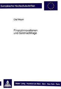 Book Cover for Finanzinnovationen Und Geldnachfrage by Olaf Meyer