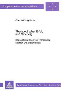 Book Cover for Therapeutischer Erfolg Und Mißerfolg by Claudia KönigFuchs