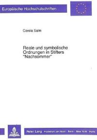 Book Cover for Reale Und Symbolische Ordnungen in Stifters «Nachsommer>> by Carola Salm
