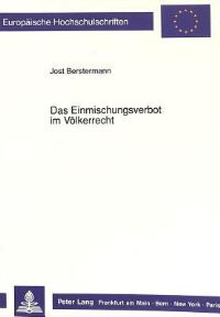 Book Cover for Das Einmischungsverbot Im Volkerrecht by Jost Berstermann