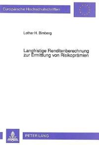 Book Cover for Langfristige Renditenberechnung Zur Ermittlung Von Risikopramien by Lothar H Bimberg