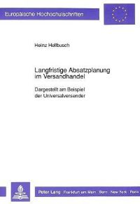 Book Cover for Langfristige Absatzplanung Im Versandhandel by Heinz Hellbusch