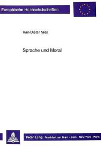 Book Cover for Sprache Und Moral by KarlDieter Nies