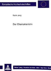 Book Cover for Der Ehemaklerlohn by Karin Jung