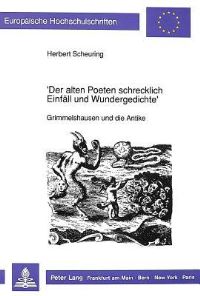 Book Cover for 'Der Alten Poeten Schrecklich Einfall Und Wundergedichte' by Herbert Scheuring