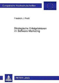 Book Cover for Strategische Erfolgsfaktoren Im Software-Marketing by Friedrich J Preiß